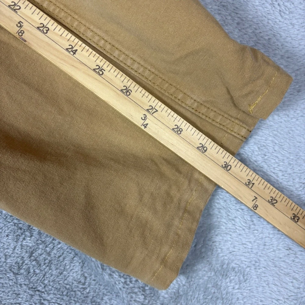 Carhartt Pants Mens 40x30 Relaxed Fit Canvas Work Utility Khaki Tan Brown